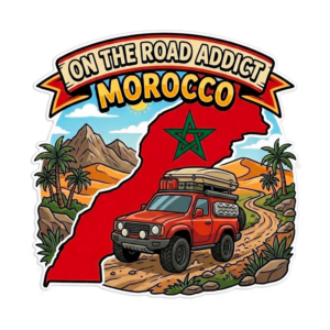 autocollant raid maroc prêt pour la piste